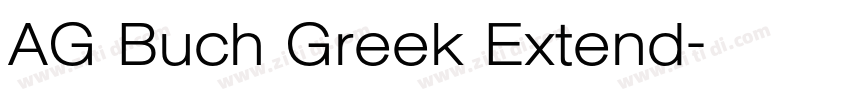 AG Buch Greek Extend字体转换